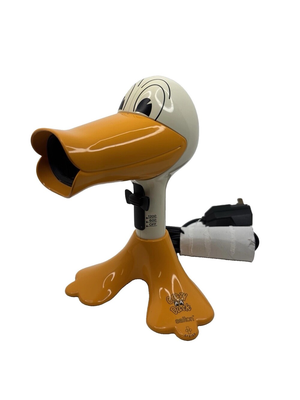 Vintage 1990s Salton Crazy Duck Hair Dryer Blow Dryer HD5060 Kitsch Tested Works